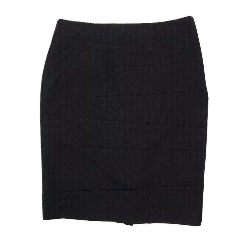 The Limited Collection Skirt Womens Size 2 Solid All‎ Black Side Zip Pencil